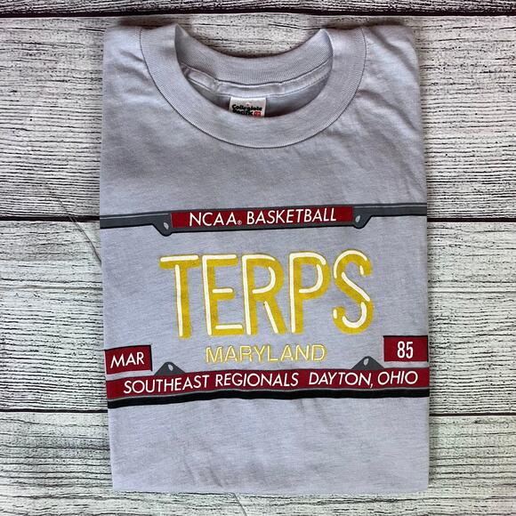 Vintage 1985 Maryland Terps College Basketball T-shirt - Picture 1 of 7